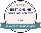 2020 Best Online Community Colleges Iowa logo