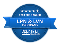 Practical Nursing 2024 Top Ranked Program badge