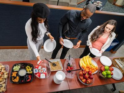 Catering service at the Town Clock Business Center