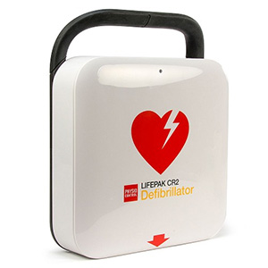 An AED in a hard case.
