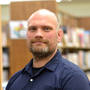 faculty member in the library