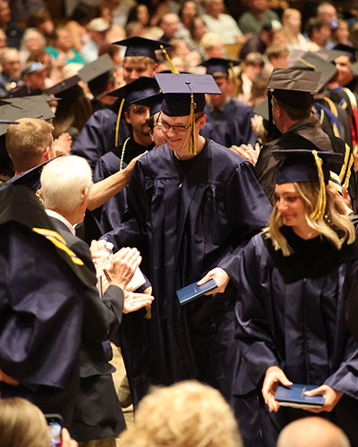 NICC students at the graduation ceremony.