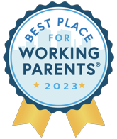 Best Place for Working Parents 2023 Badge