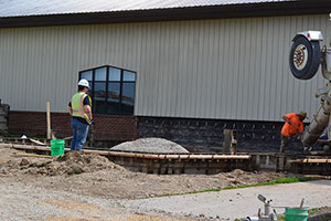 Photo of vet tech lab addition july 2019.