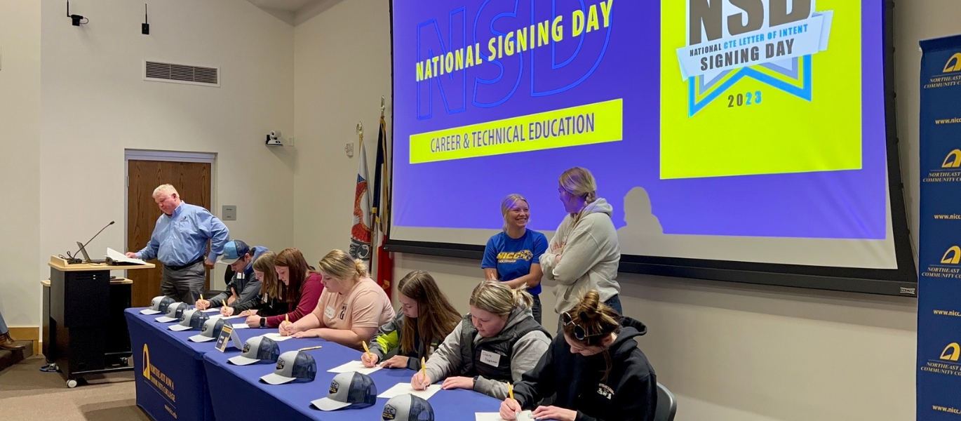 NICC Career and Technical Education students join in National Signing