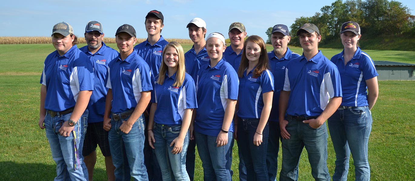 Members of the 2018-19 sports shooting team.