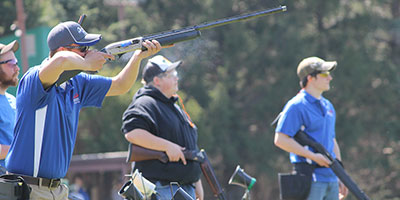 Sports Shooting team action tile photo.