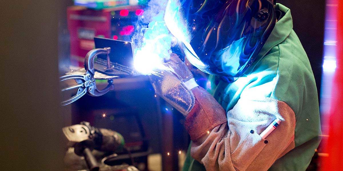 Welding photo tile